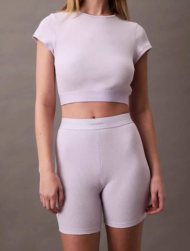 Cotton Stretch Ribana Bisiklet Şortu Cotton Stretch Ribana Bisiklet Şortu