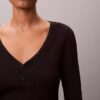 Cotton Stretch Ribana Henley Tişört Cotton Stretch Ribana Henley Tişört