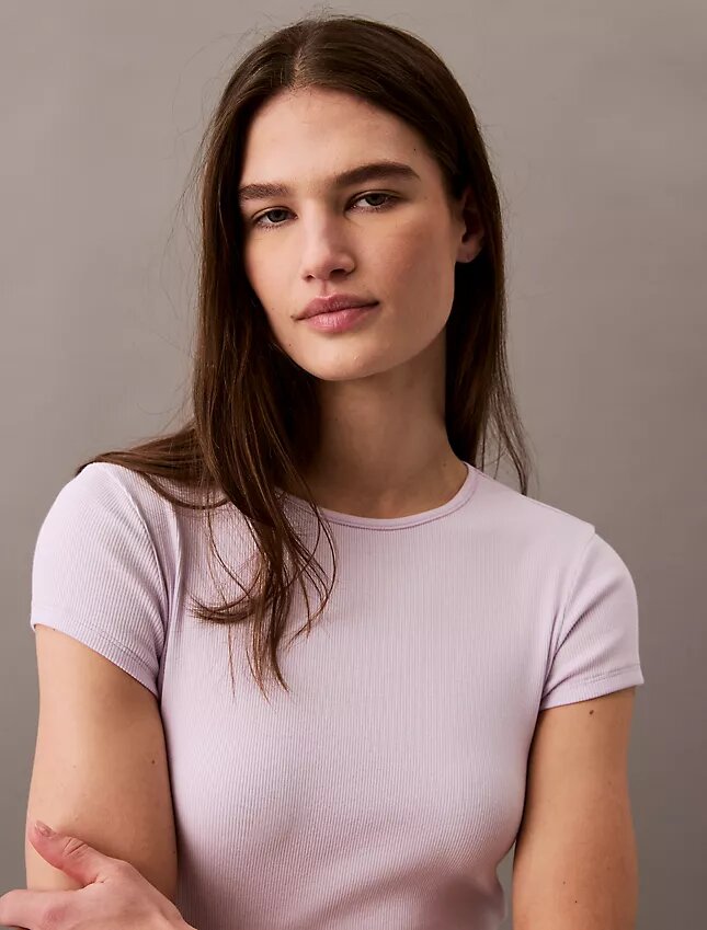 Cotton Stretch Ribana Kısa Tişört Cotton Stretch Ribana Kısa Tişört