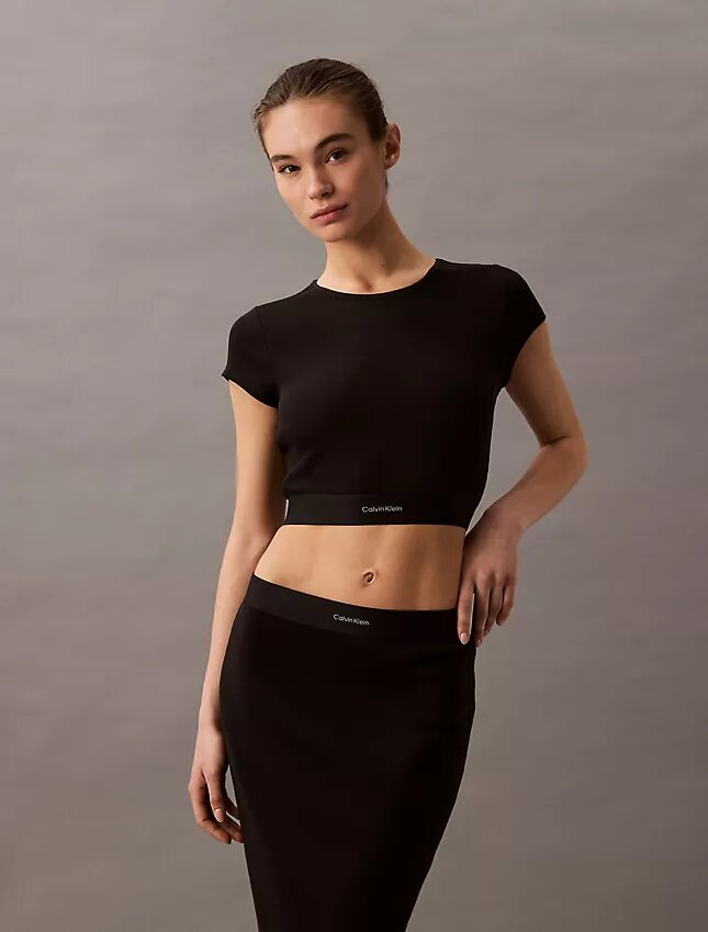 Cotton Stretch Ribana Kısa Tişört Cotton Stretch Ribana Kısa Tişört