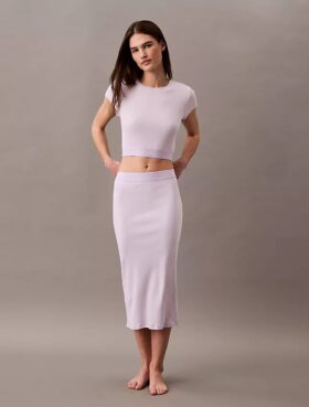 Cotton Stretch Ribana Kısa Tişört