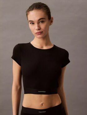 Cotton Stretch Ribana Kısa Tişört