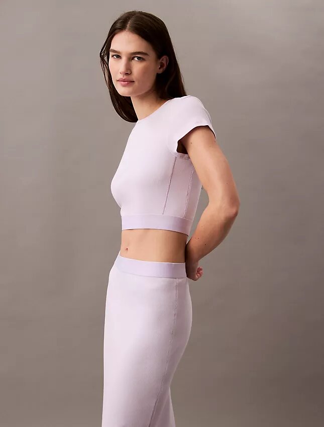 Cotton Stretch Ribana Kısa Tişört Cotton Stretch Ribana Kısa Tişört