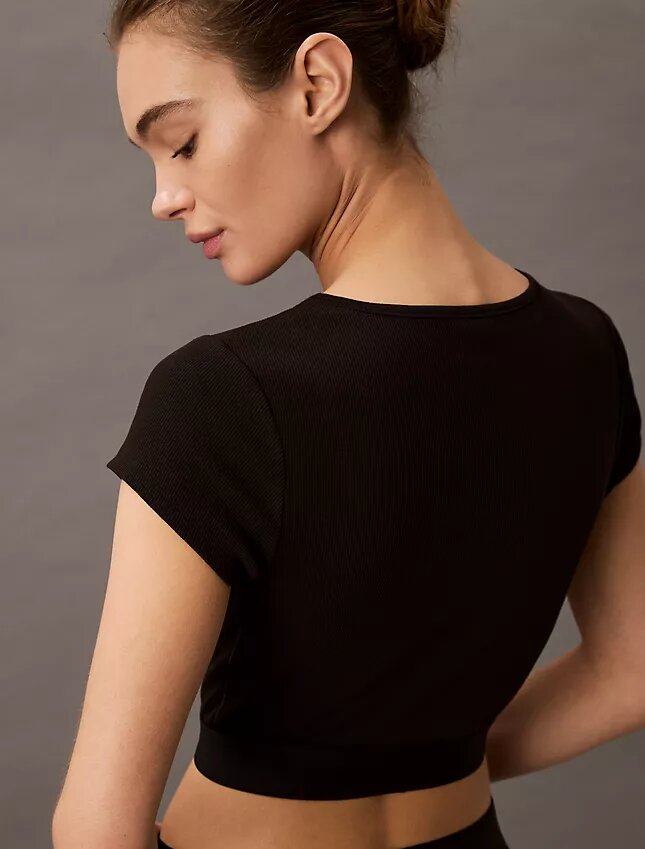 Cotton Stretch Ribana Kısa Tişört Cotton Stretch Ribana Kısa Tişört