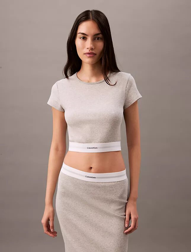 Cotton Stretch Ribana Kısa Tişört Cotton Stretch Ribana Kısa Tişört