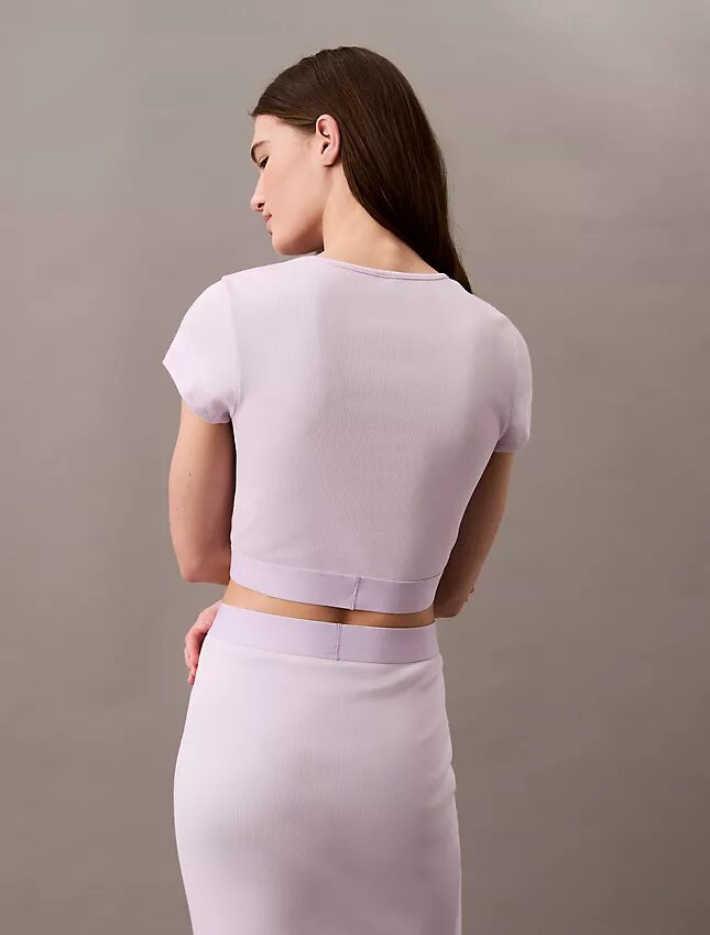 Cotton Stretch Ribana Kısa Tişört Cotton Stretch Ribana Kısa Tişört