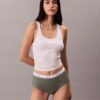Cotton Stretch Ribana Yüksek Bel Külot
