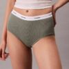 Cotton Stretch Ribana Yüksek Bel Külot