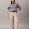 Cotton Stretch Twill Barrel Pantolon