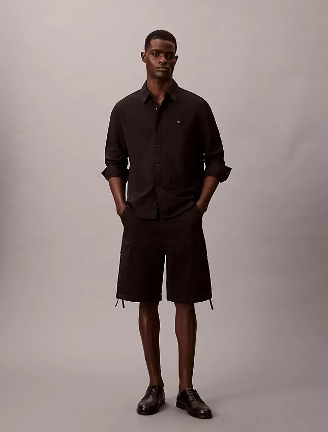 Cotton Stretch Twill Kargo Şort Cotton Stretch Twill Kargo Şort