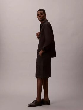 Cotton Stretch Twill Kargo Şort