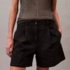 Cotton Stretch Twill Pileli Bermuda Şort Cotton Stretch Twill Pileli Bermuda Şort