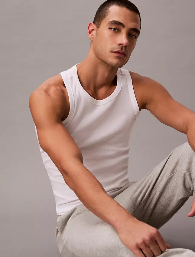 Cotton Stretch Uyku Tank Topu Cotton Stretch Uyku Tank Topu