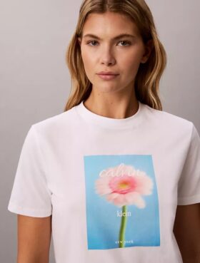 Daisy Grafikli Klasik Tişört