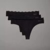 Dantelli Microfiber Streç 3’lü Thong Paketi Dantelli Microfiber Streç 3’lü Thong Paketi