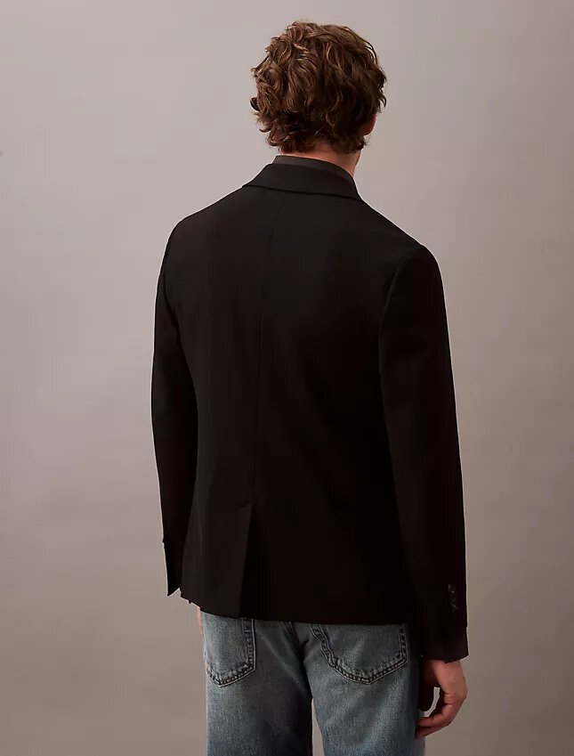 Dar Kesim Yün Gabardin Blazer Dar Kesim Yün Gabardin Blazer