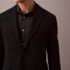 Dar Kesim Yün Gabardin Blazer Dar Kesim Yün Gabardin Blazer