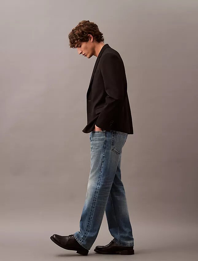 Dar Kesim Yün Gabardin Blazer Dar Kesim Yün Gabardin Blazer