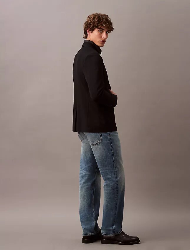 Dar Kesim Yün Gabardin Blazer Dar Kesim Yün Gabardin Blazer