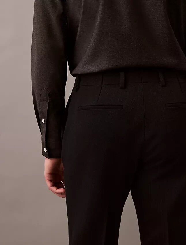 Dar Kesim Yün Gabardin Pantolon Dar Kesim Yün Gabardin Pantolon