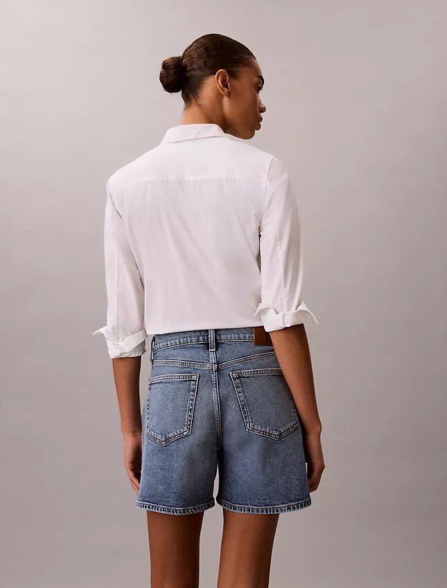 Denim A-Line Şort Denim A-Line Şort