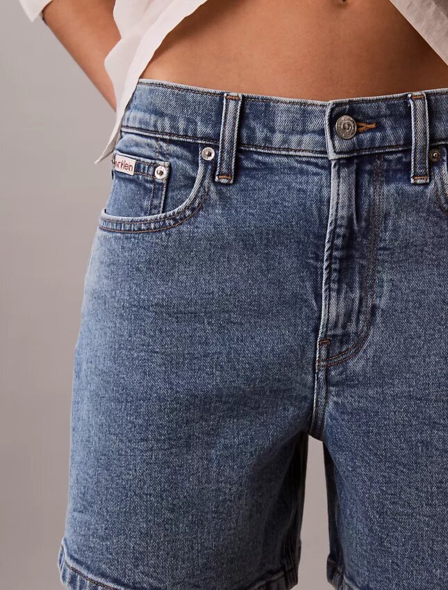 Denim A-Line Şort Denim A-Line Şort