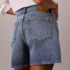 Denim A-Line Şort Denim A-Line Şort