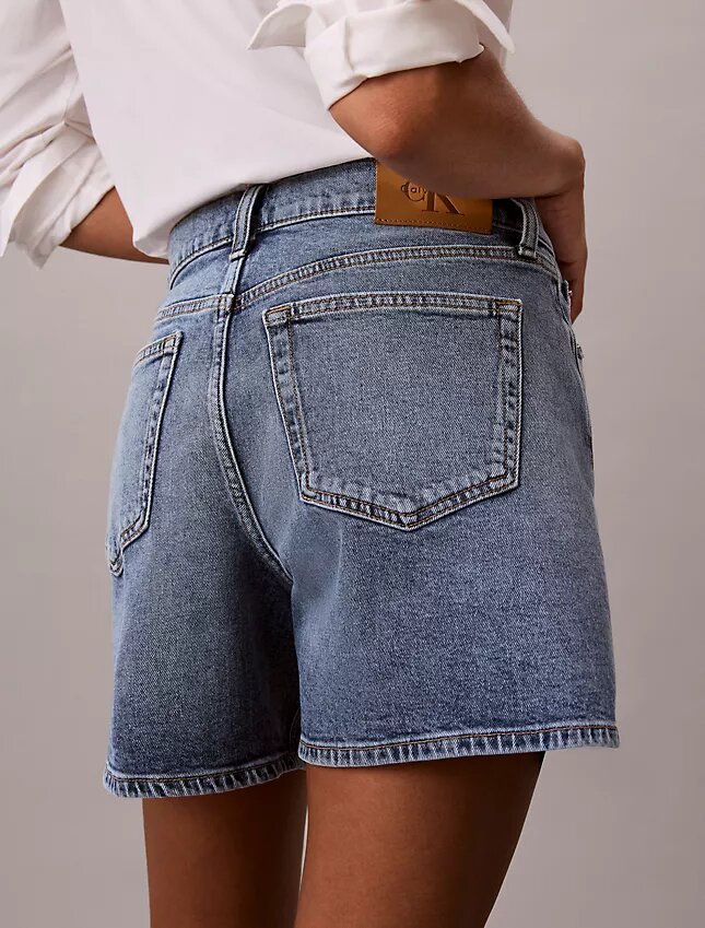 Denim A-Line Şort Denim A-Line Şort