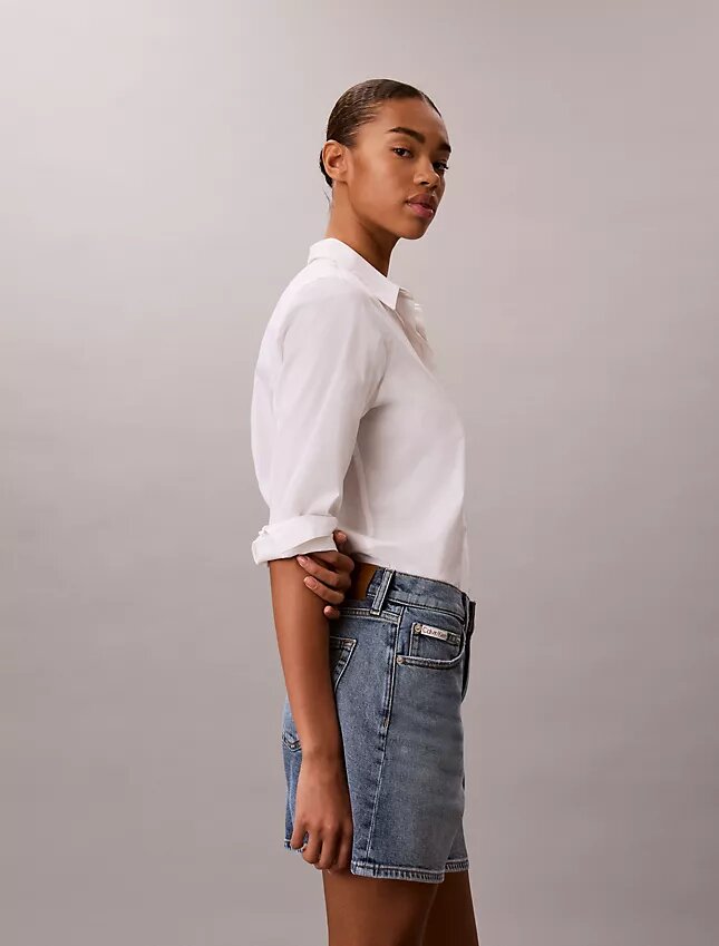 Denim A-Line Şort Denim A-Line Şort