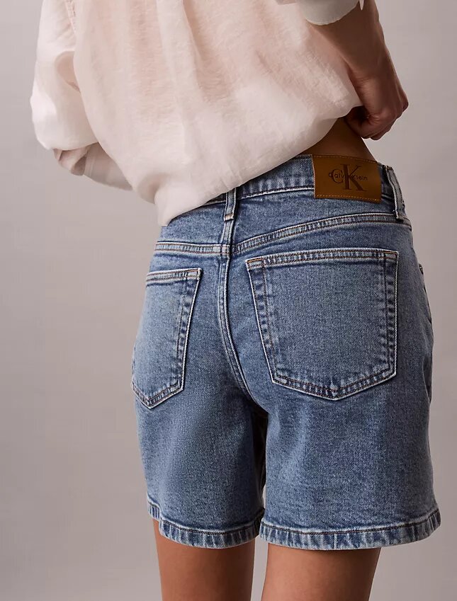 Denim A-Line Şort Denim A-Line Şort