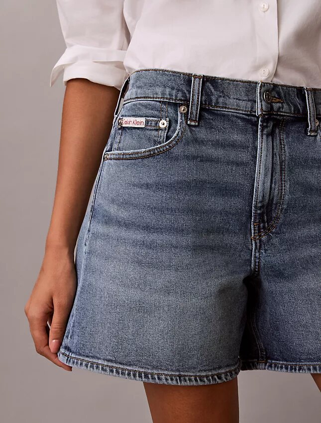 Denim A-Line Şort Denim A-Line Şort
