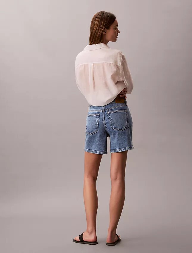 Denim A-Line Şort Denim A-Line Şort