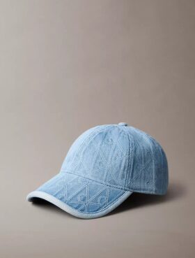 Denim Allover Amblem Logolu Beyzbol Şapkası