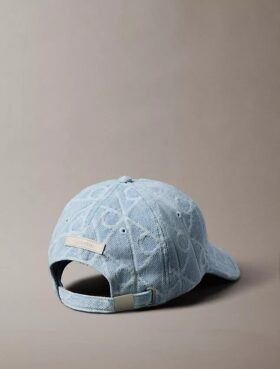 Denim Allover Amblem Logolu Beyzbol Şapkası