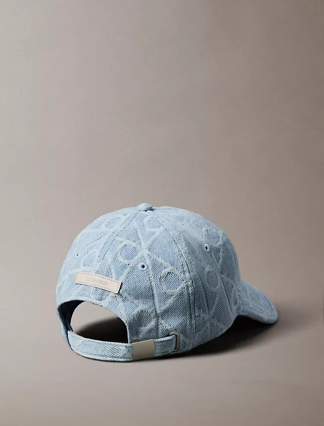 Denim Allover Amblem Logolu Beyzbol Şapkası Denim Allover Amblem Logolu Beyzbol Şapkası