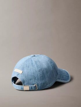 Denim Allover Amblem Logolu Beyzbol Şapkası