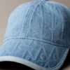 Denim Allover Amblem Logolu Beyzbol Şapkası Denim Allover Amblem Logolu Beyzbol Şapkası