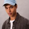 Denim Allover Amblem Logolu Beyzbol Şapkası Denim Allover Amblem Logolu Beyzbol Şapkası
