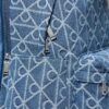 Denim Allover Amblem Logolu Sırt Çantası
