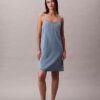 Denim Askılı Mini Elbise Denim Askılı Mini Elbise