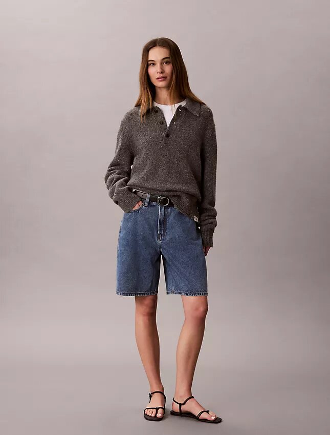 Denim Bermuda Şort Denim Bermuda Şort