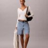 Denim Bermuda Şort Denim Bermuda Şort