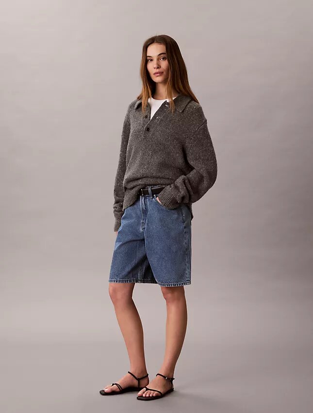 Denim Bermuda Şort Denim Bermuda Şort