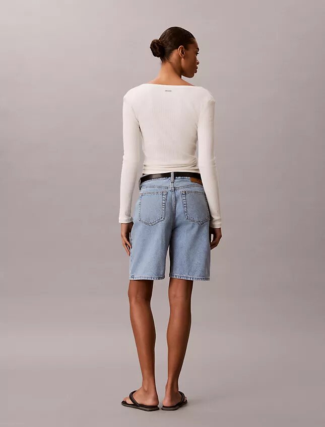 Denim Bermuda Şort Denim Bermuda Şort