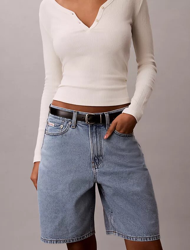 Denim Bermuda Şort Denim Bermuda Şort