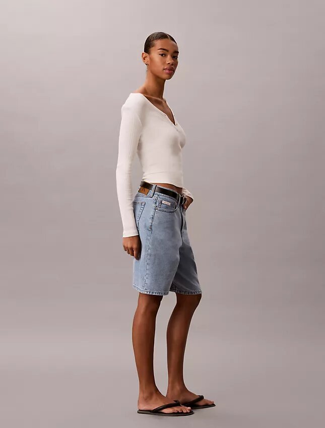 Denim Bermuda Şort Denim Bermuda Şort