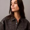Denim Desenli Düğmeli Gömlek Denim Desenli Düğmeli Gömlek