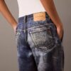 Denim Desenli Terzi Dikişli Pantolon Denim Desenli Terzi Dikişli Pantolon