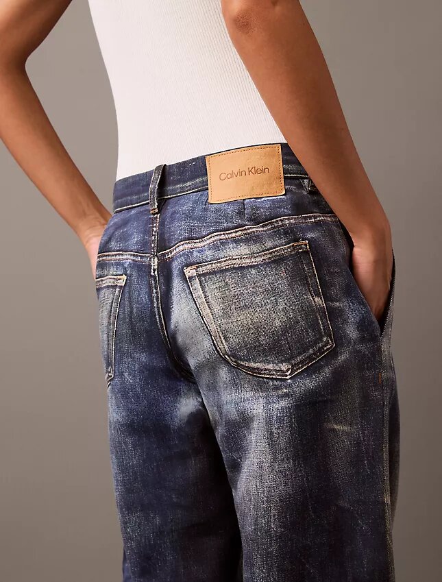 Denim Desenli Terzi Dikişli Pantolon Denim Desenli Terzi Dikişli Pantolon