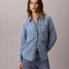 Denim Klasik Düğmeli Gömlek Denim Klasik Düğmeli Gömlek